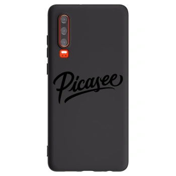 Picasee silikonový černý obal pro Huawei P30 - Picasee - old logo - black