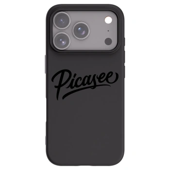 Picasee silikonový černý obal pro Apple iPhone 17 Pro - Picasee - old logo - black
