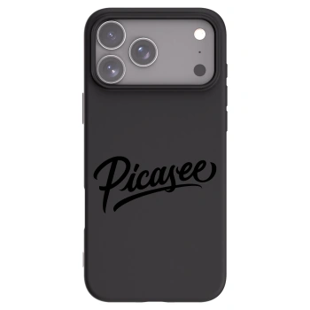Picasee silikonový černý obal pro Apple iPhone 17 Pro Max - Picasee - old logo - black