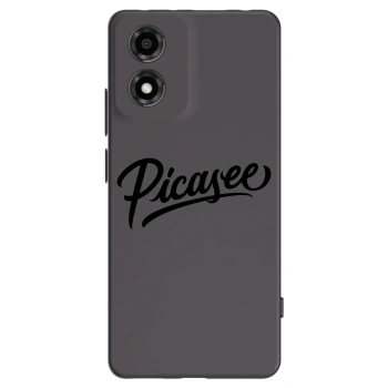 Picasee silikonový černý obal pro Motorola Moto E14 - Picasee - old logo - black