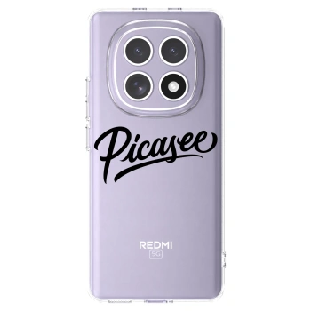 Picasee silikonový průhledný obal pro Xiaomi Redmi Note 15 - Picasee - old logo - black