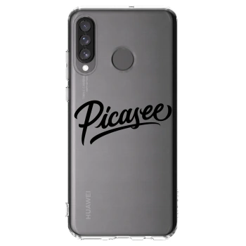 Picasee silikonový průhledný obal pro Huawei P30 Lite - Picasee - old logo - black