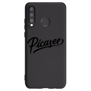 Picasee silikonový černý obal pro Huawei P30 Lite - Picasee - old logo - black
