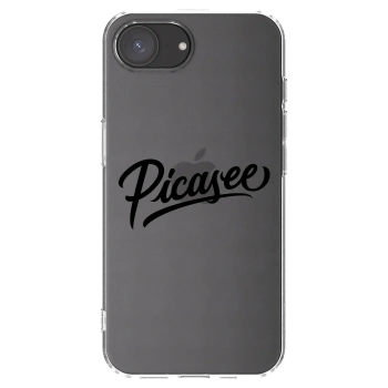 Picasee silikonový průhledný obal pro Apple iPhone 17e - Picasee - old logo - black
