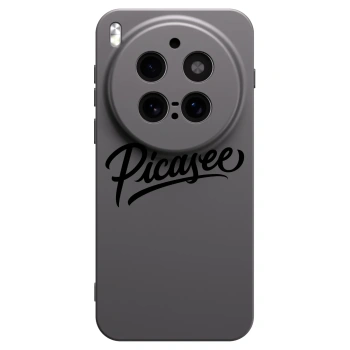 Picasee silikonový černý obal pro Vivo X300 Pro - Picasee - old logo - black
