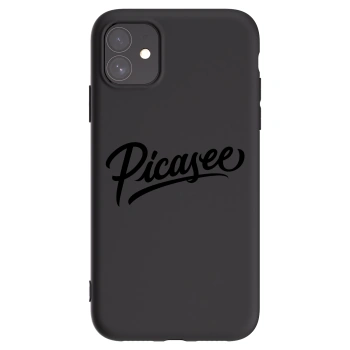 Picasee silikonový černý obal pro Apple iPhone 11 - Picasee - old logo - black