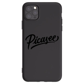 Picasee silikonový černý obal pro Apple iPhone 11 Pro Max - Picasee - old logo - black