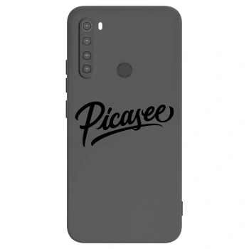 Picasee silikonový černý obal pro Xiaomi Redmi Note 8 - Picasee - old logo - black