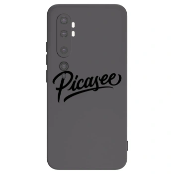 Picasee silikonový černý obal pro Xiaomi Mi Note 10 (Pro) - Picasee - old logo - black