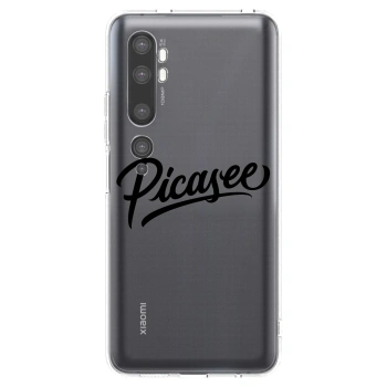 Picasee silikonový průhledný obal pro Xiaomi Mi Note 10 (Pro) - Picasee - old logo - black
