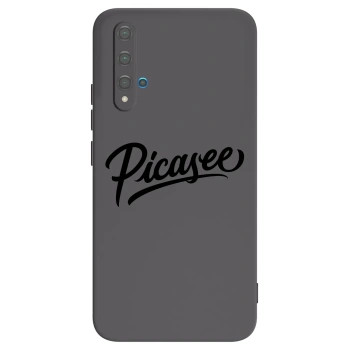 Picasee silikonový černý obal pro Huawei Nova 5T - Picasee - old logo - black