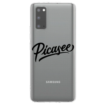 Picasee silikonový průhledný obal pro Samsung Galaxy S20 G980F - Picasee - old logo - black