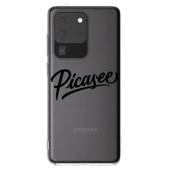 Picasee silikonový průhledný obal pro Samsung Galaxy S20 Ultra 5G G988F - Picasee - old logo - black