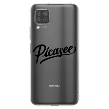 Picasee silikonový průhledný obal pro Huawei P40 Lite - Picasee - old logo - black