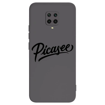 Picasee silikonový černý obal pro Xiaomi Redmi Note 9 Pro - Picasee - old logo - black
