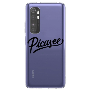 Picasee silikonový průhledný obal pro Xiaomi Mi Note 10 Lite - Picasee - old logo - black