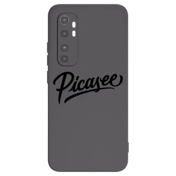 Picasee silikonový černý obal pro Xiaomi Mi Note 10 Lite - Picasee - old logo - black