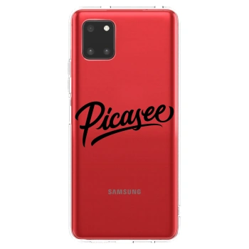 Picasee silikonový průhledný obal pro Samsung Galaxy Note 10 Lite N770F - Picasee - old logo - black
