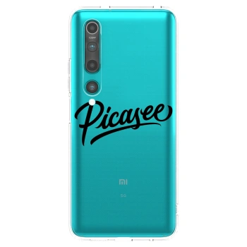 Picasee silikonový průhledný obal pro Xiaomi Mi 10 - Picasee - old logo - black