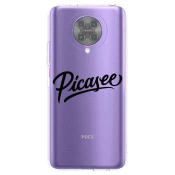 Picasee silikonový průhledný obal pro Xiaomi Poco F2 Pro - Picasee - old logo - black
