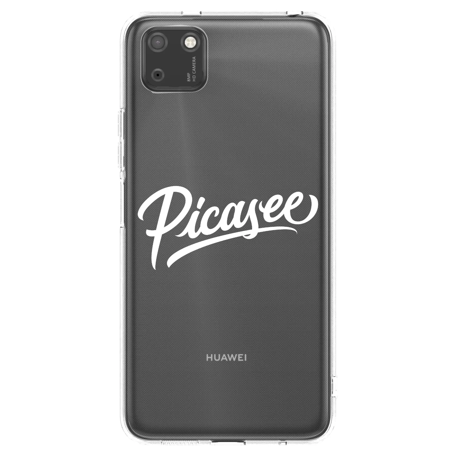 Picasee silikonový průhledný obal pro Huawei Y5P - Picasee - old logo - white