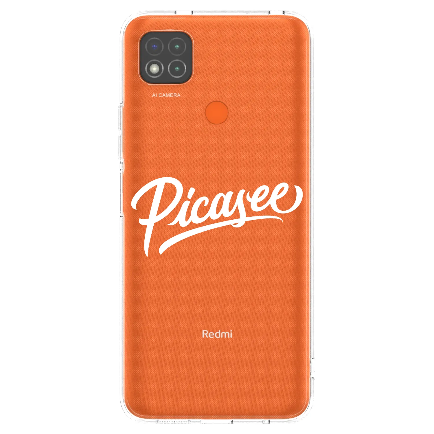 Picasee silikonový průhledný obal pro Xiaomi Redmi 9C - Picasee - old logo - white