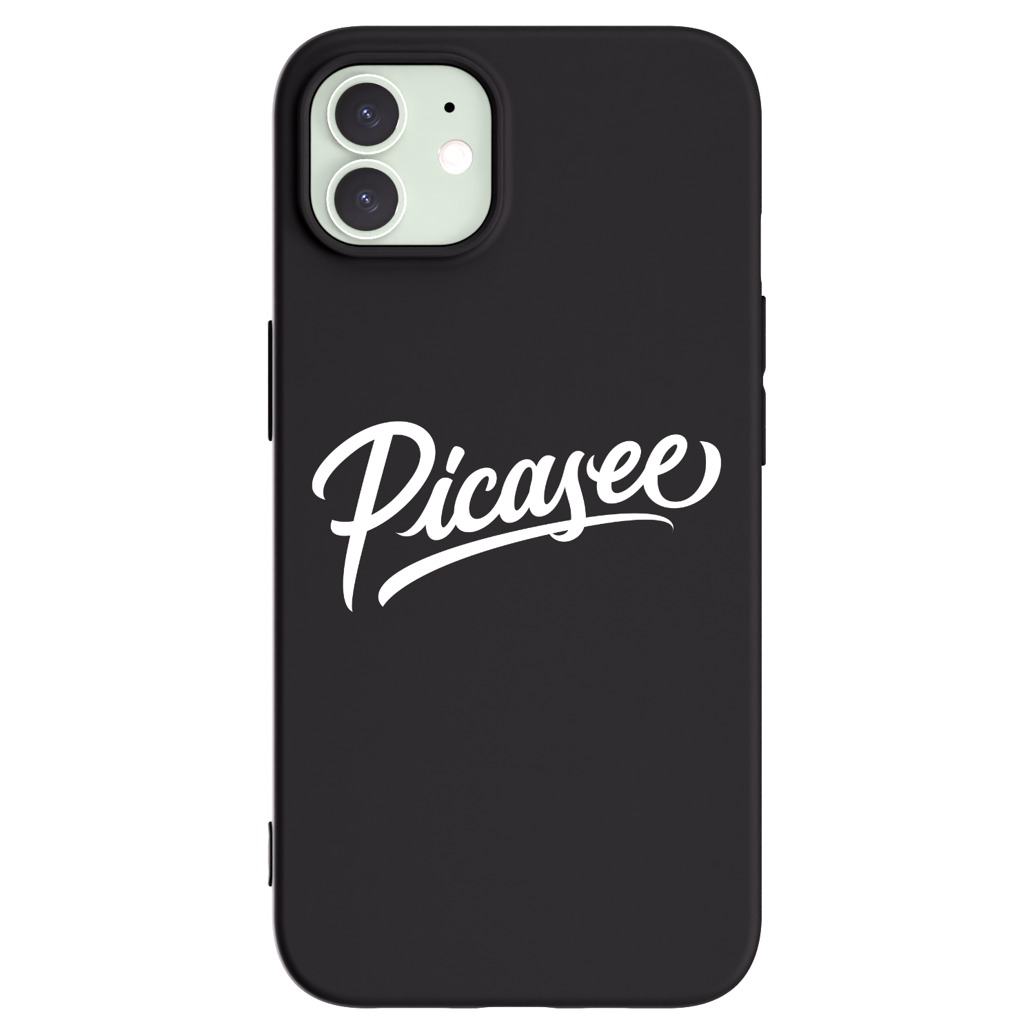 Picasee silikonový černý obal pro Apple iPhone 12 - Picasee - old logo - white