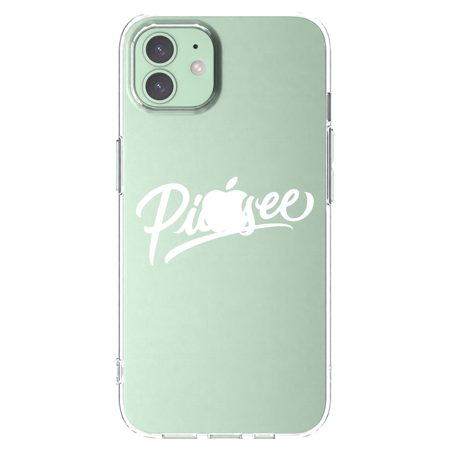 Picasee silikonový průhledný obal pro Apple iPhone 12 - Picasee - old logo - white