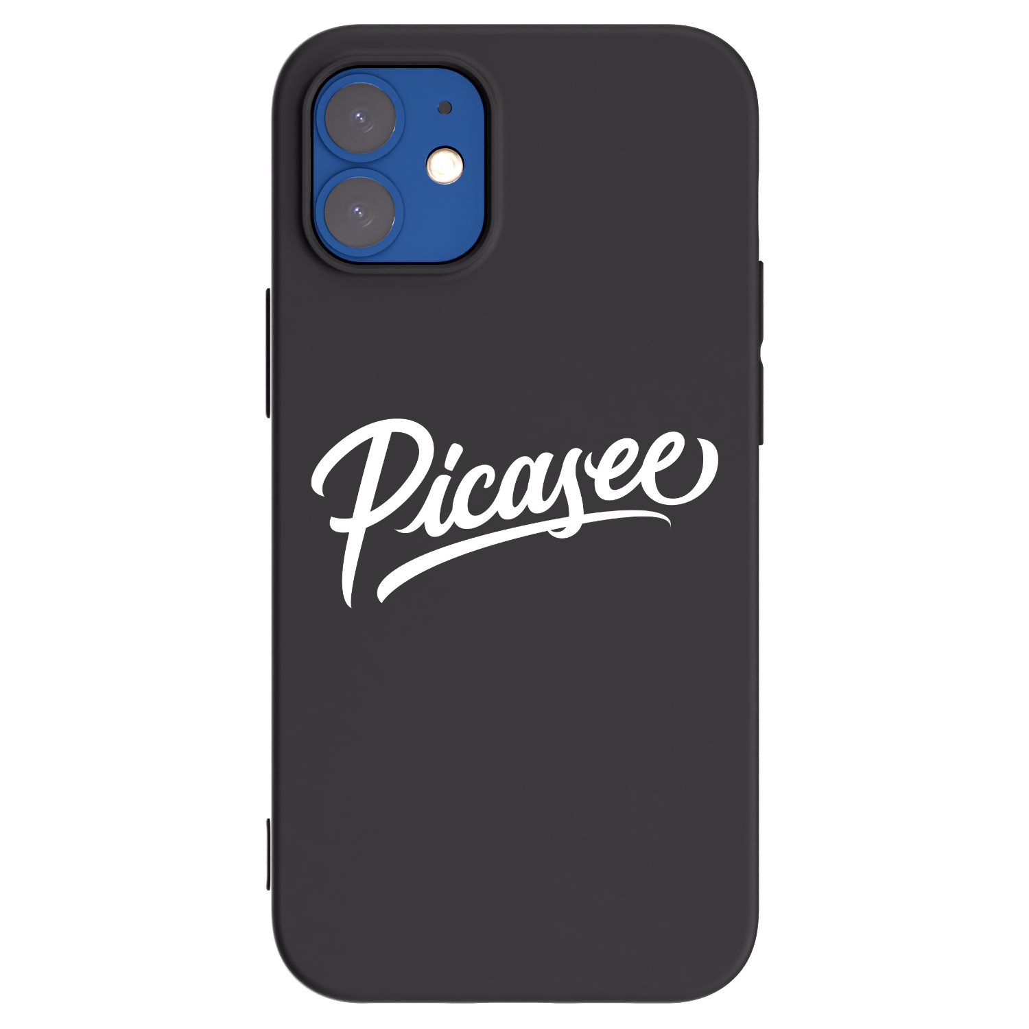 Picasee silikonový černý obal pro Apple iPhone 12 mini - Picasee - old logo - white