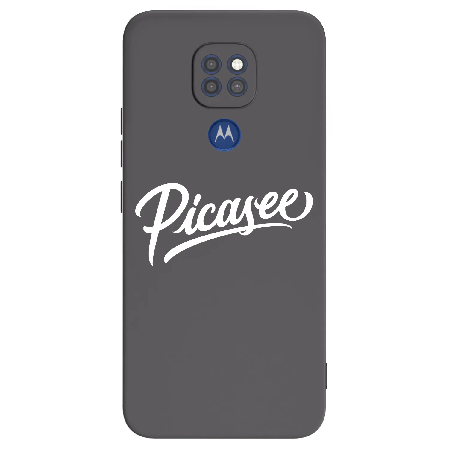 Picasee silikonový černý obal pro Motorola Moto G9 Play - Picasee - old logo - white