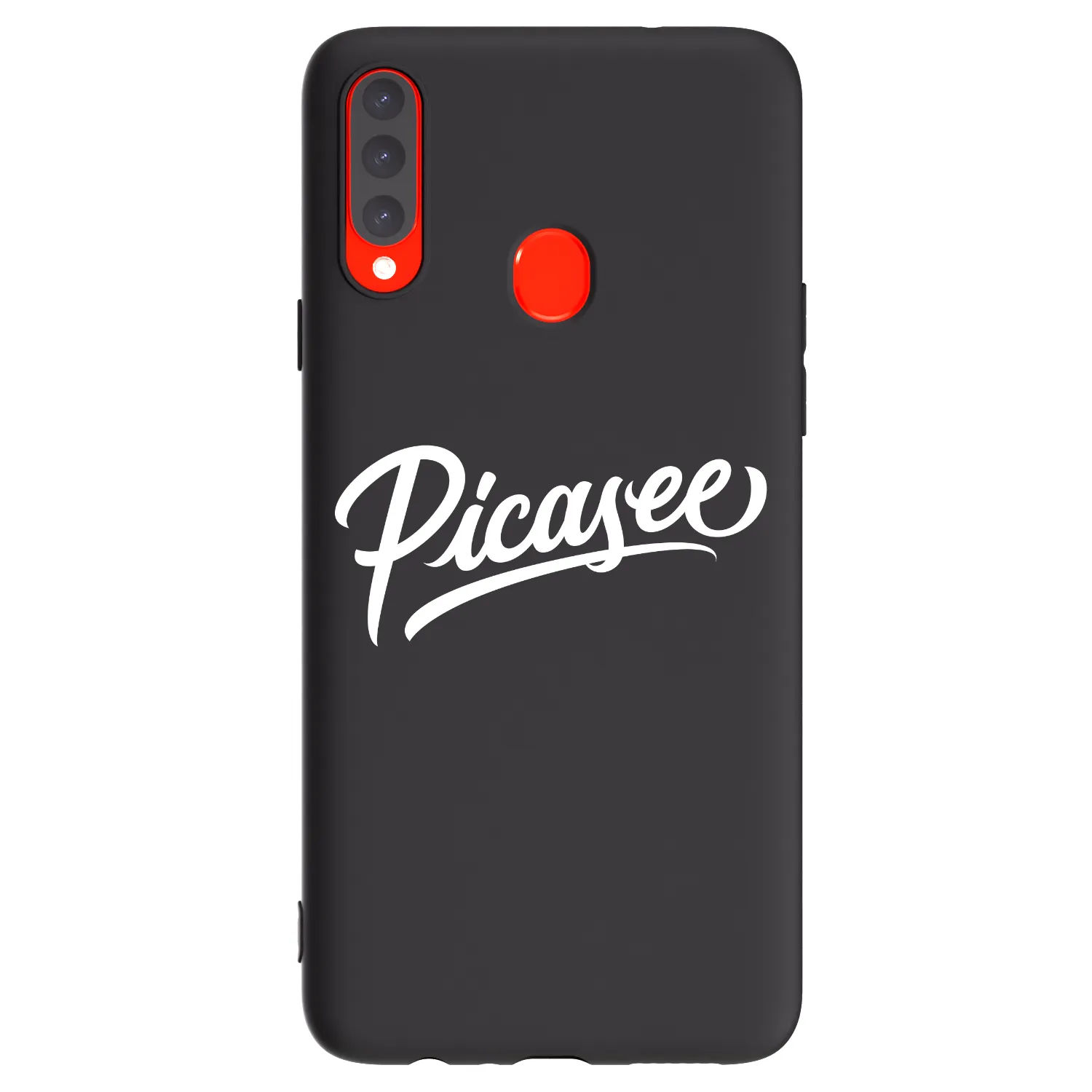 Picasee silikonový černý obal pro Samsung Galaxy A20s - Picasee - old logo - white