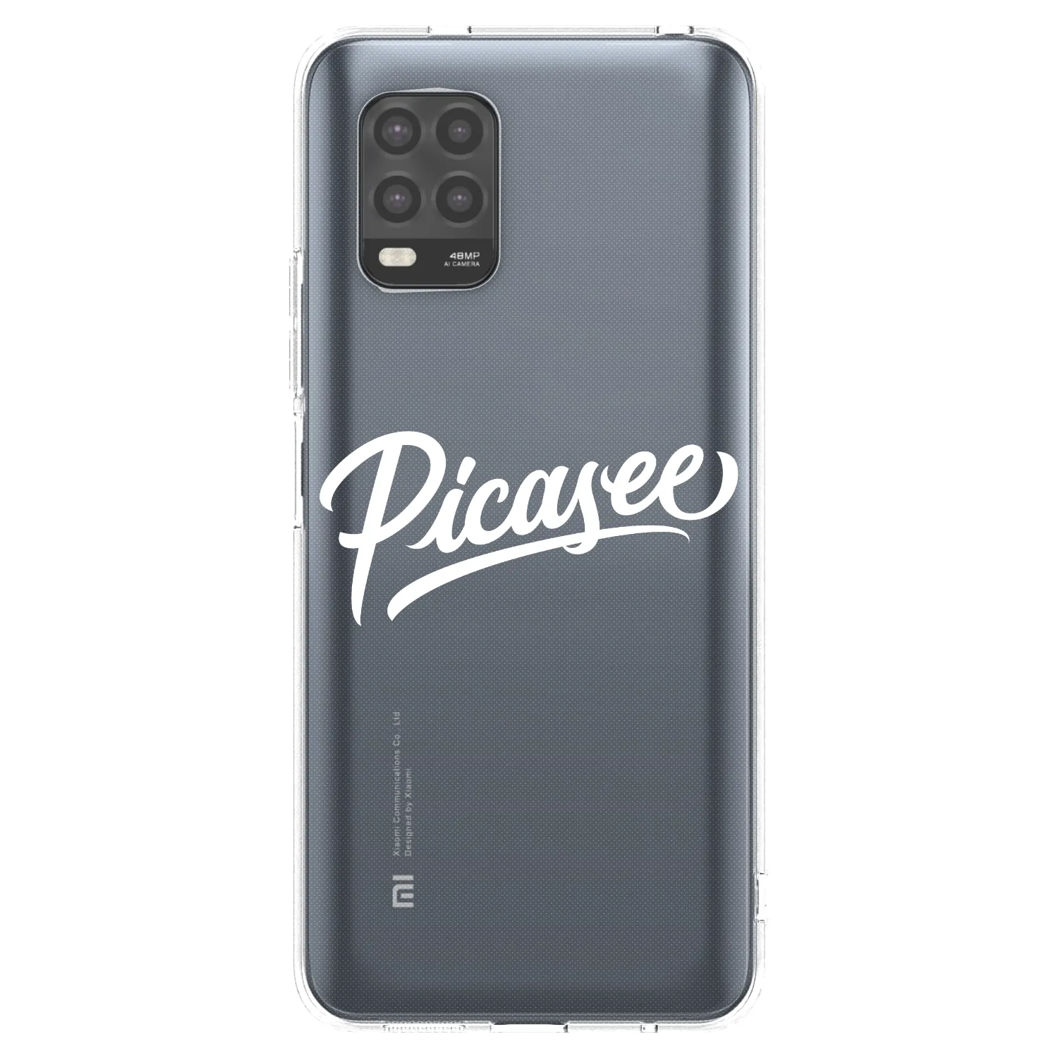 Picasee silikonový průhledný obal pro Xiaomi Mi 10 Lite - Picasee - old logo - white