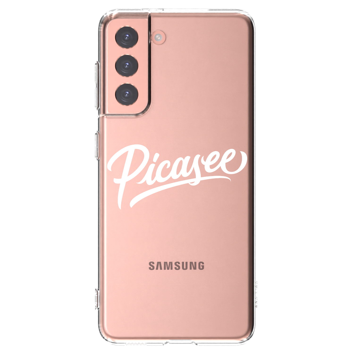 Picasee silikonový průhledný obal pro Samsung Galaxy S21 5G G991B - Picasee - old logo - white