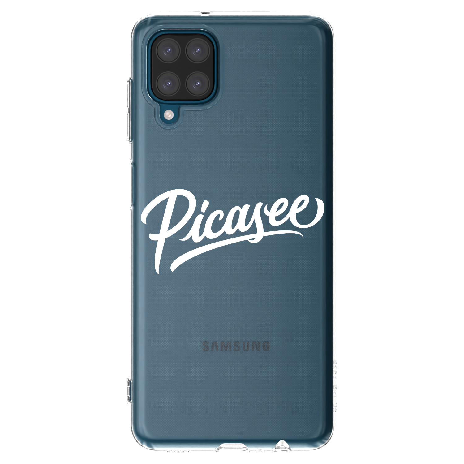 Picasee silikonový průhledný obal pro Samsung Galaxy A12 A125F - Picasee - old logo - white