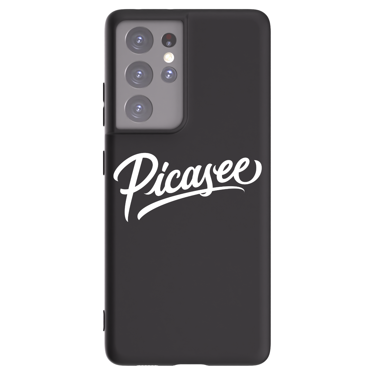 Picasee silikonový černý obal pro Samsung Galaxy S21 Ultra 5G G998B - Picasee - old logo - white