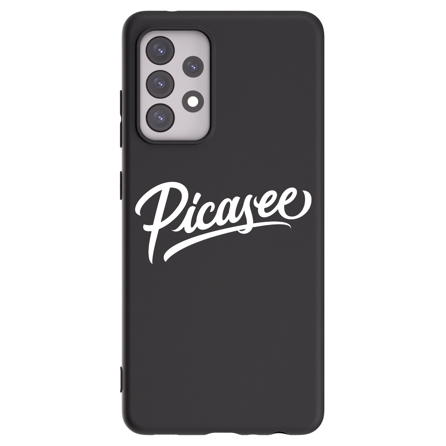 Picasee silikonový černý obal pro Samsung Galaxy A52 5G A525F - Picasee - old logo - white