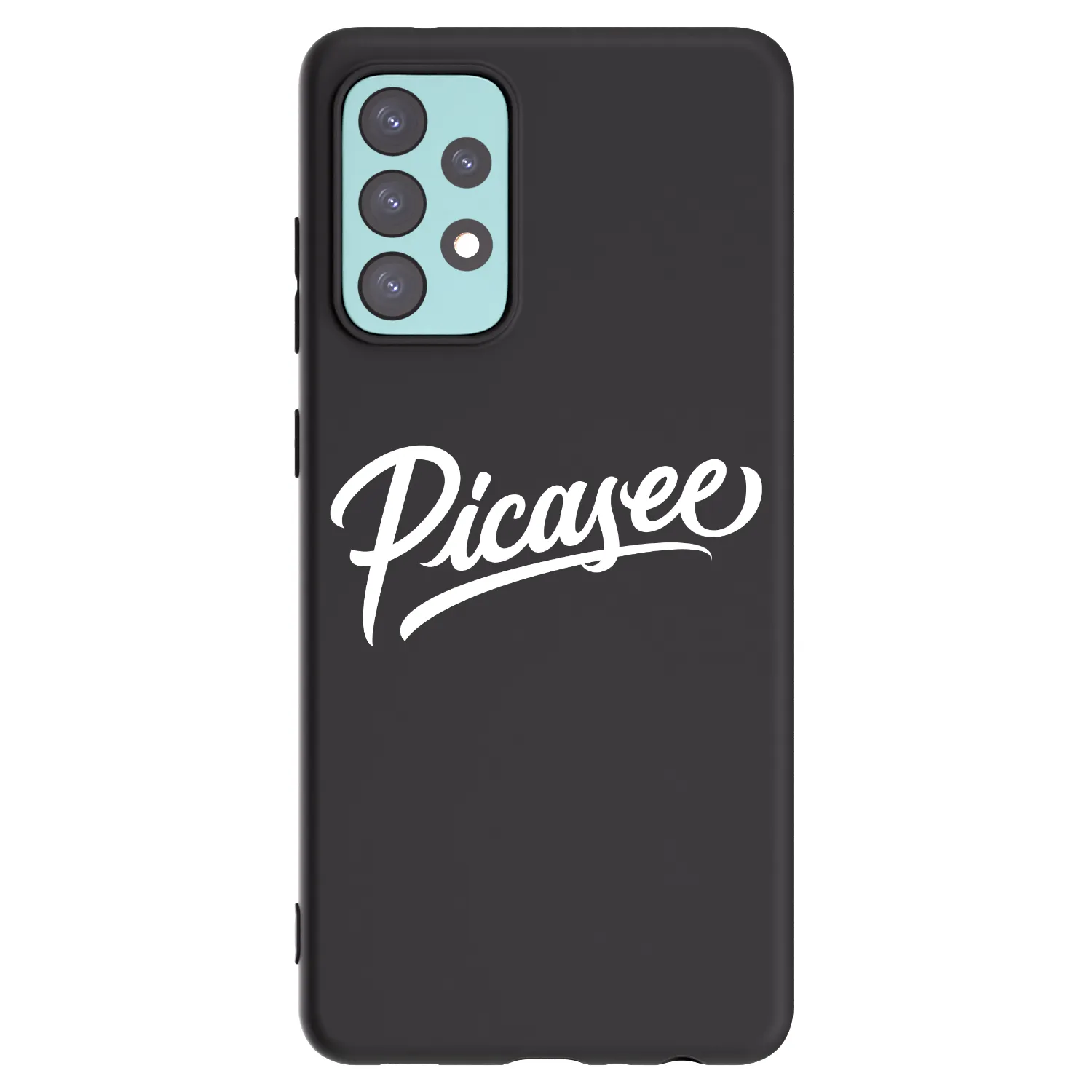 Picasee silikonový černý obal pro Samsung Galaxy A72 A725F - Picasee - old logo - white