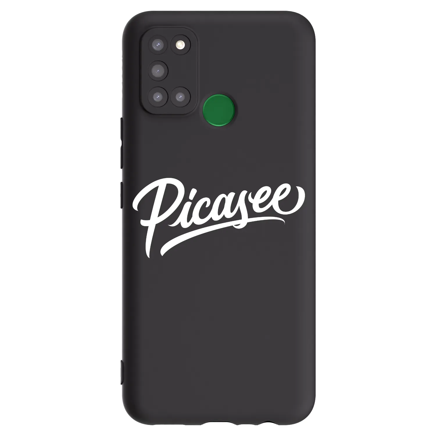 Picasee silikonový černý obal pro Realme 7i - Picasee - old logo - white