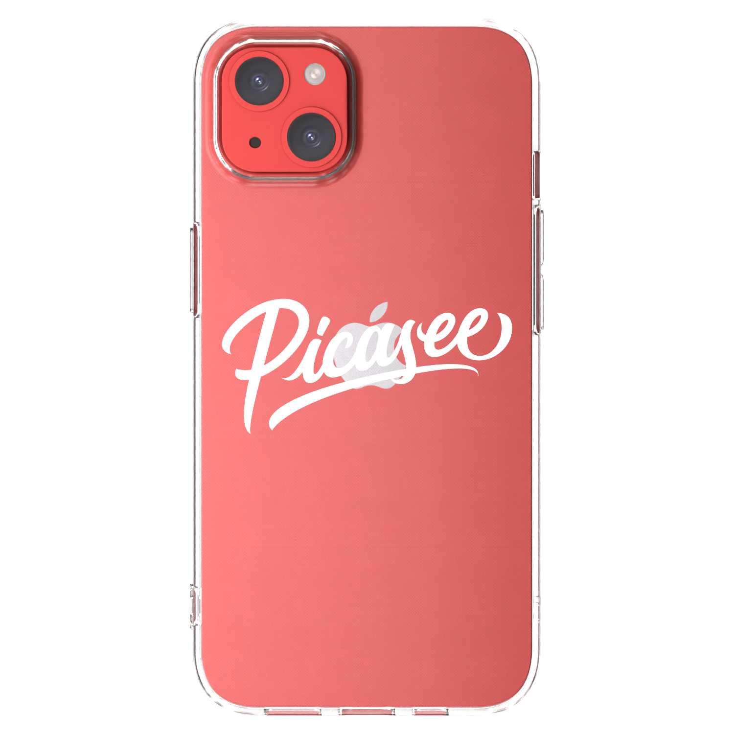 Picasee silikonový průhledný obal pro Apple iPhone 13 - Picasee - old logo - white