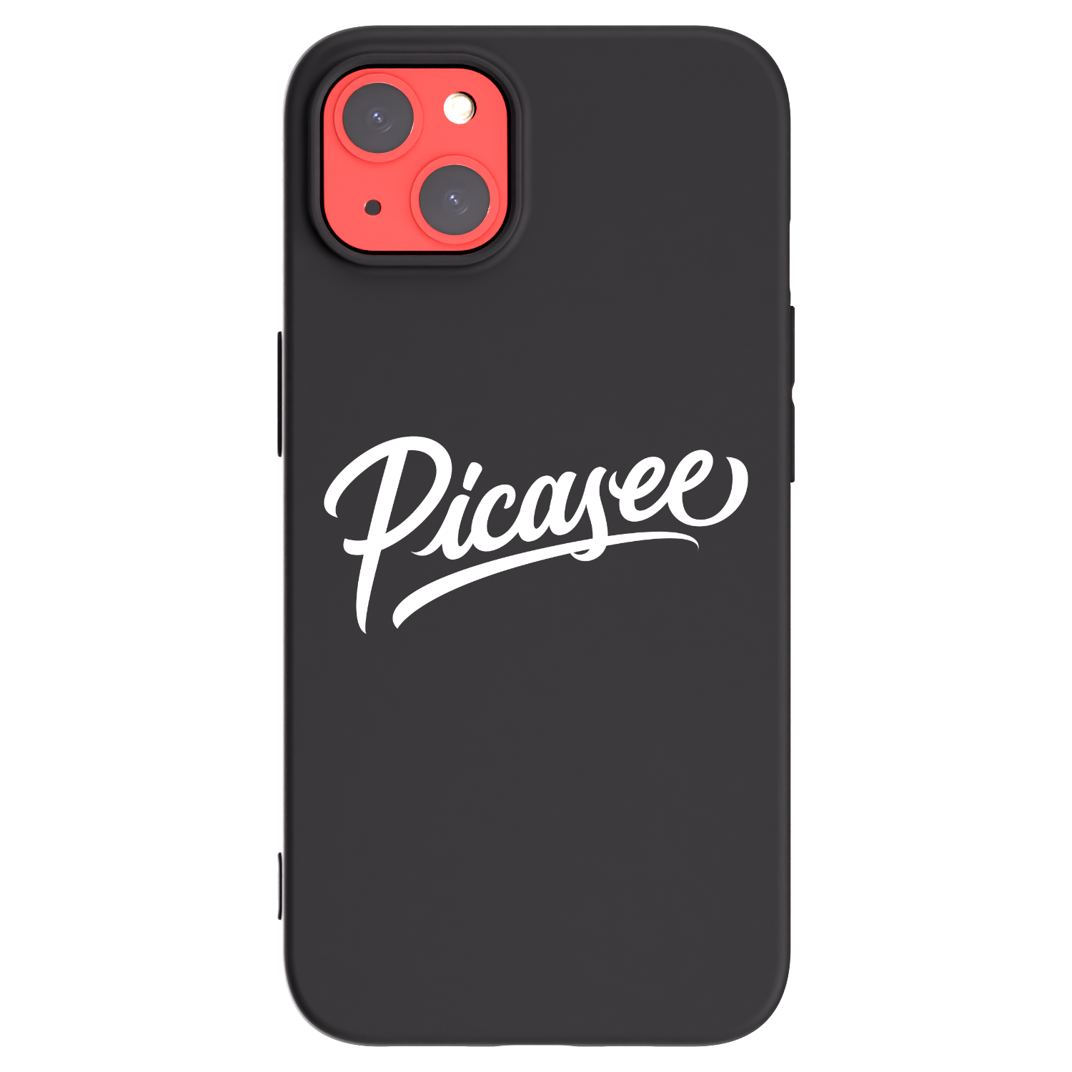 Picasee silikonový černý obal pro Apple iPhone 13 - Picasee - old logo - white