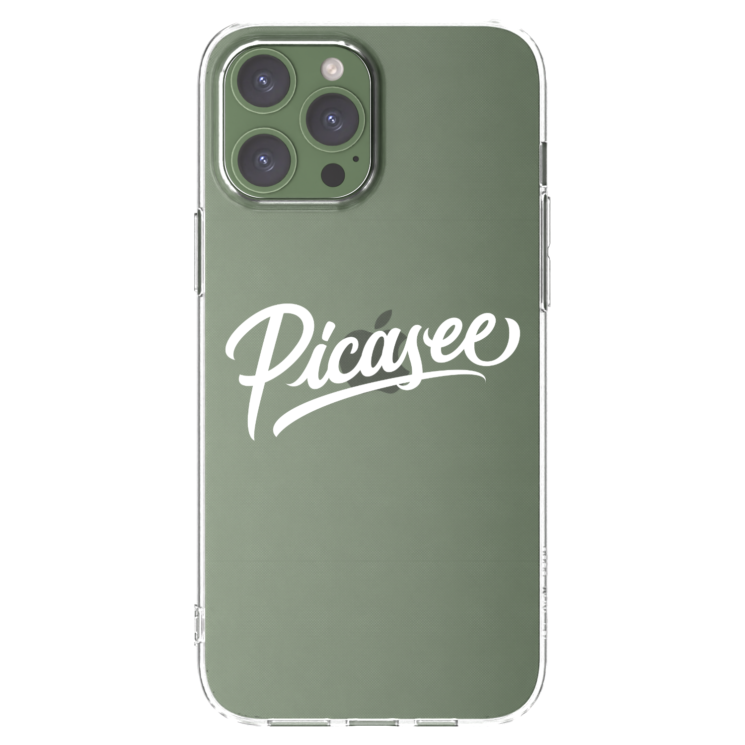 Picasee silikonový průhledný obal pro Apple iPhone 13 Pro Max - Picasee - old logo - white