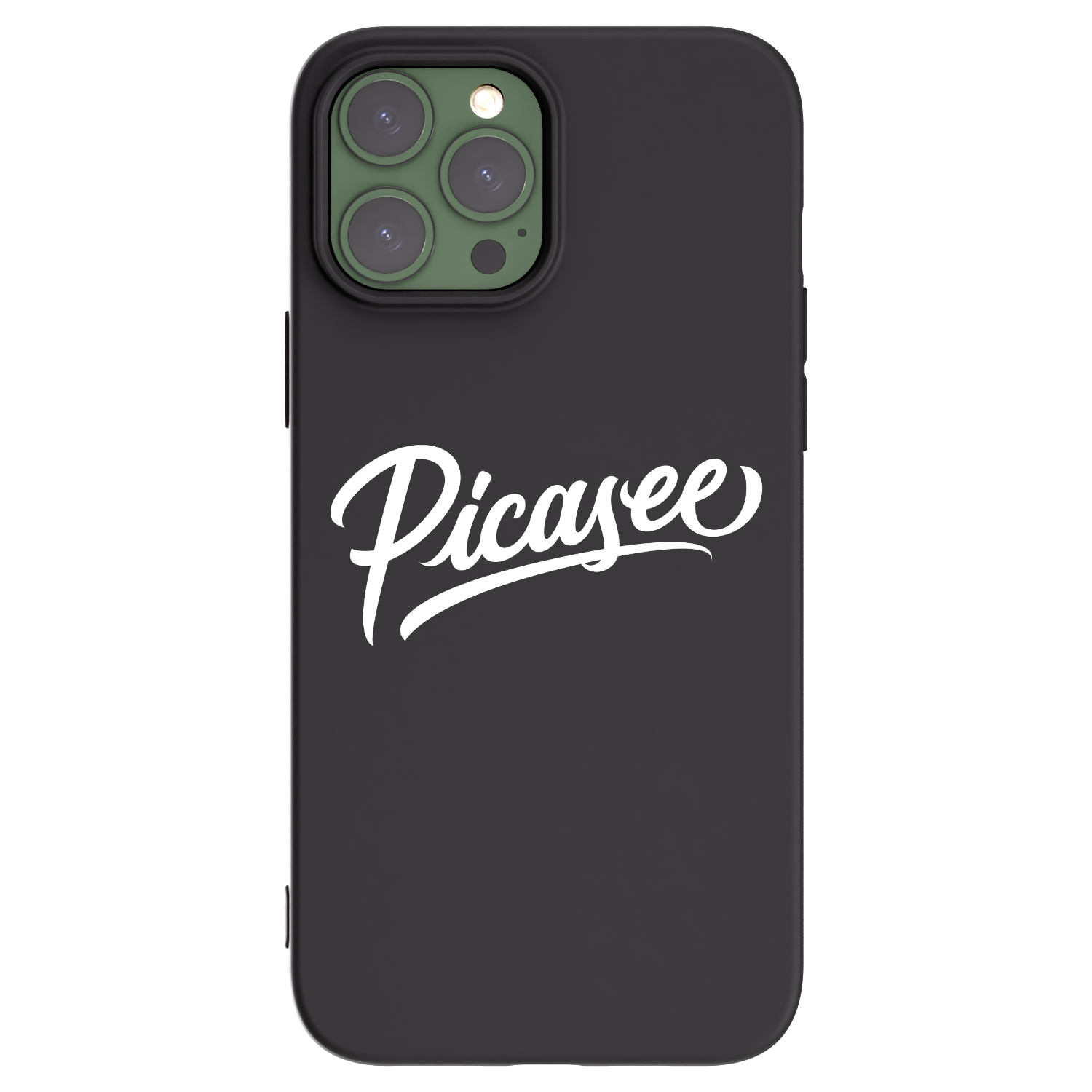Picasee silikonový černý obal pro Apple iPhone 13 Pro Max - Picasee - old logo - white