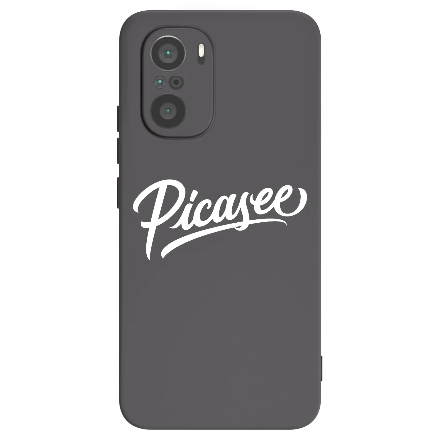 Picasee silikonový černý obal pro Xiaomi Poco F3 - Picasee - old logo - white