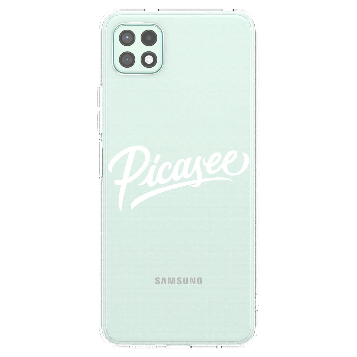 Picasee silikonový průhledný obal pro Samsung Galaxy A22 A226B 5G - Picasee - old logo - white