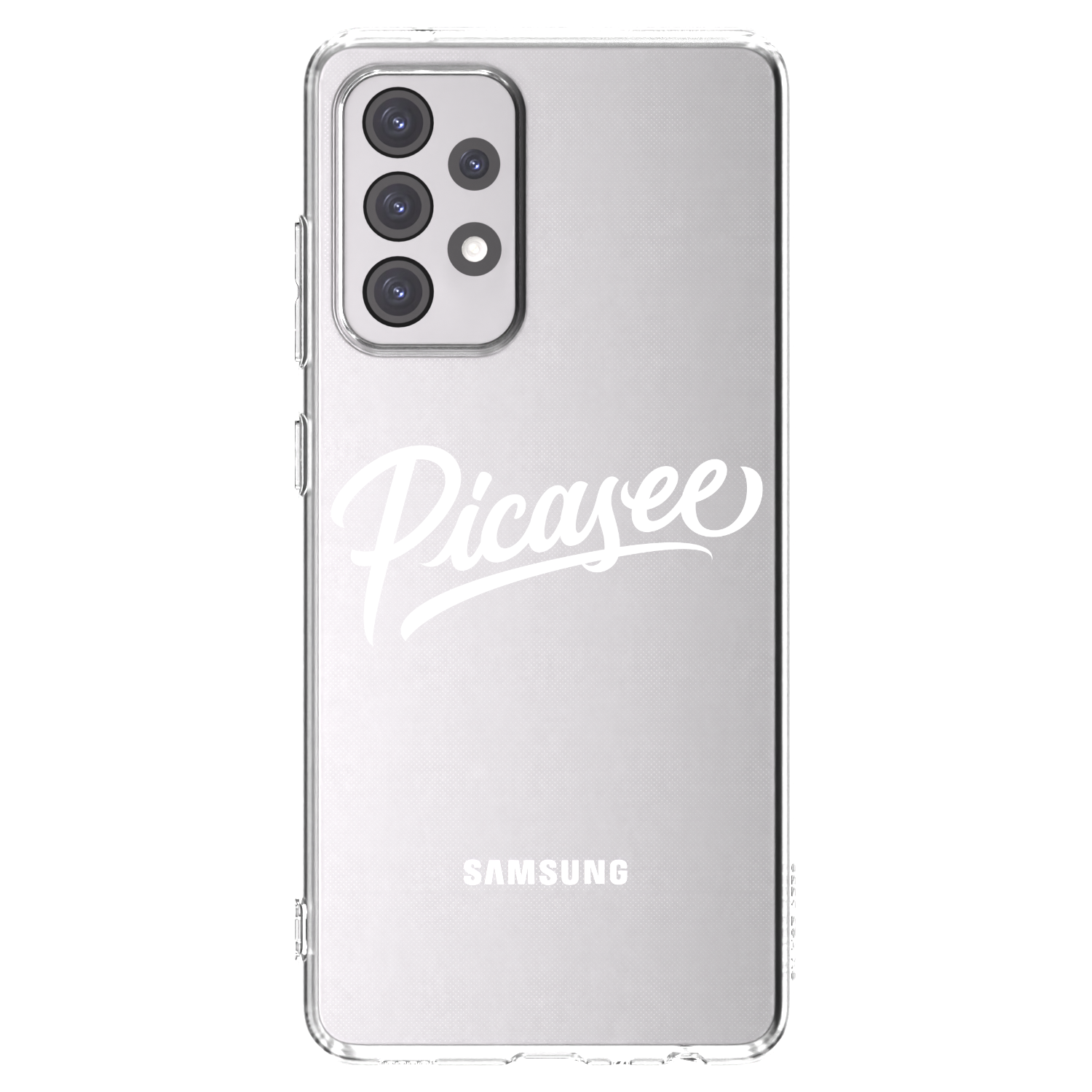 Picasee silikonový průhledný obal pro Samsung Galaxy A52s 5G A528B - Picasee - old logo - white