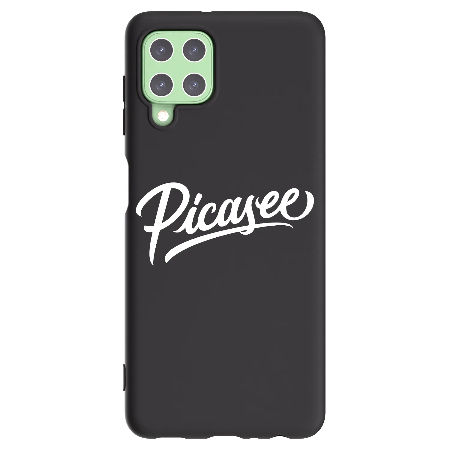 Picasee silikonový černý obal pro Samsung Galaxy A22 A225F 4G - Picasee - old logo - white