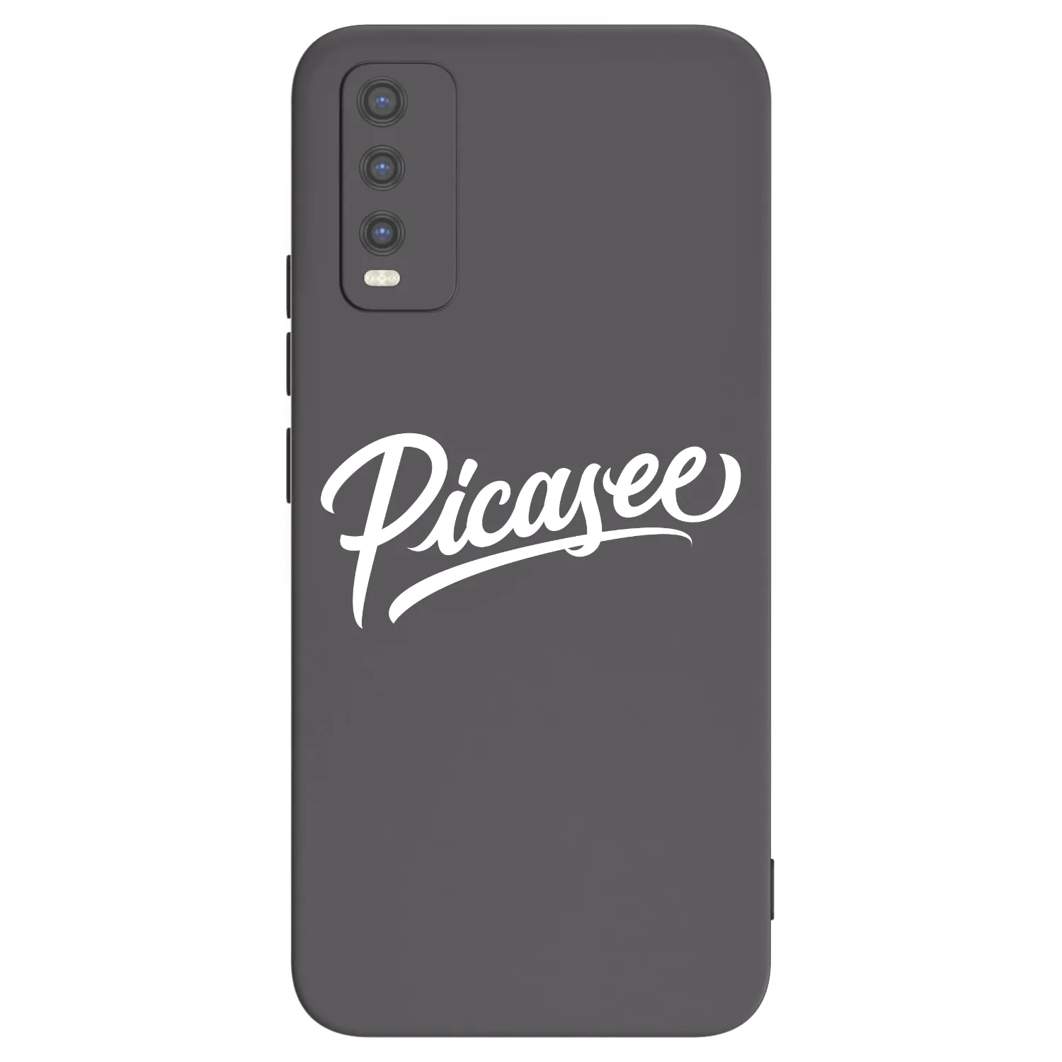 Picasee silikonový černý obal pro Vivo Y20s - Picasee - old logo - white