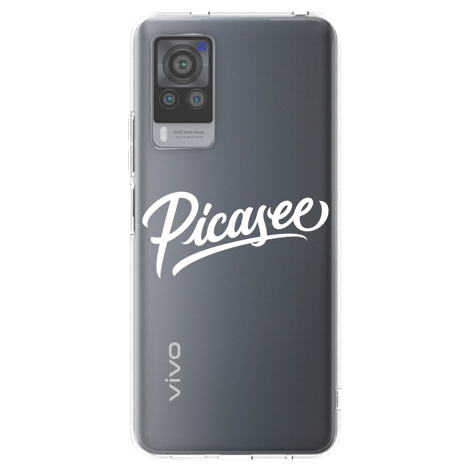 Picasee silikonový průhledný obal pro Vivo X60 Pro 5G - Picasee - old logo - white