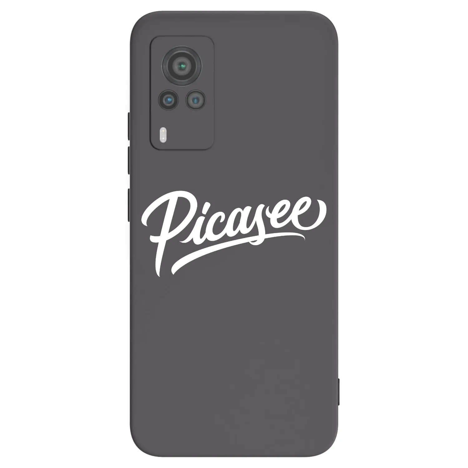 Picasee silikonový černý obal pro Vivo X60 Pro 5G - Picasee - old logo - white