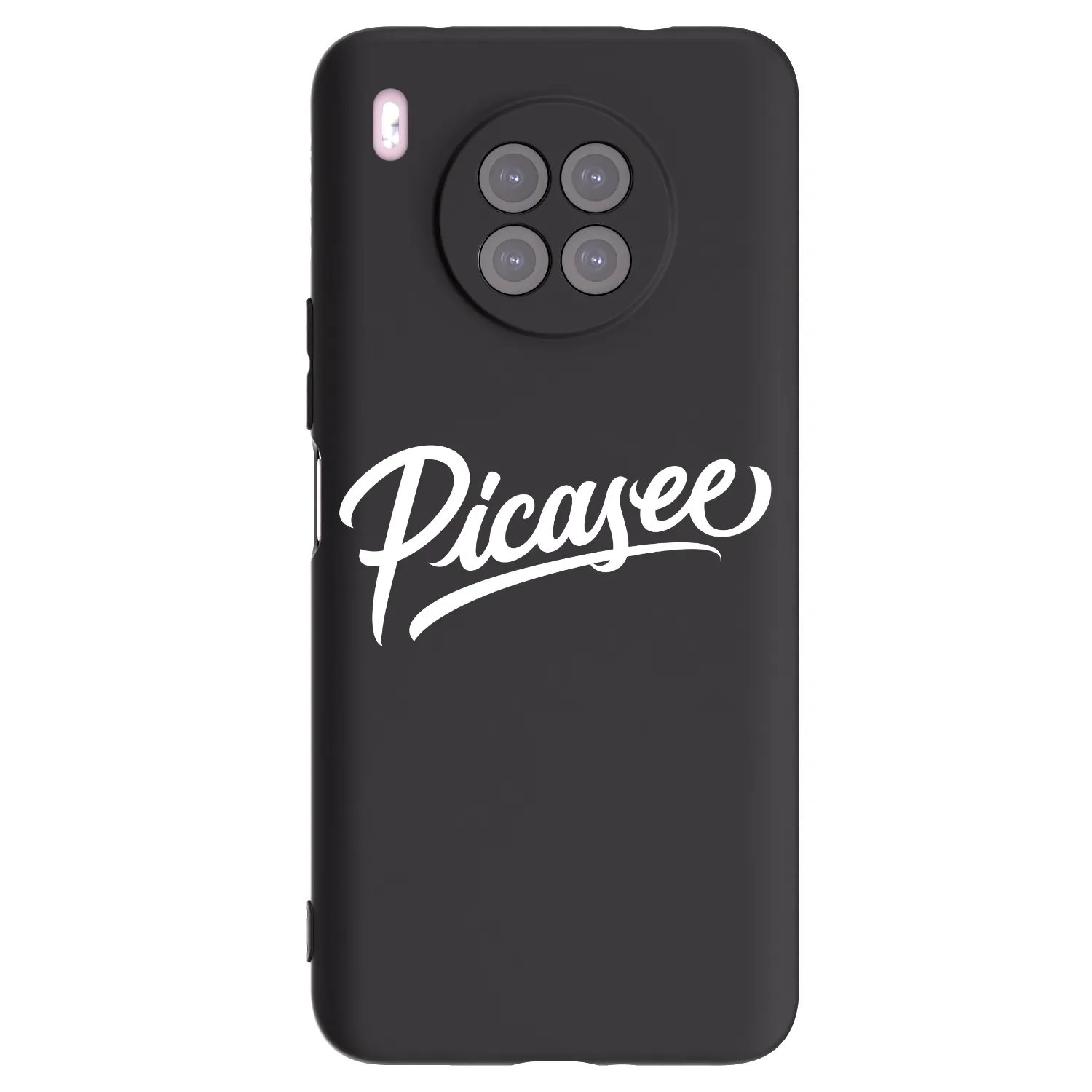 Picasee silikonový černý obal pro Huawei Nova 8i - Picasee - old logo - white